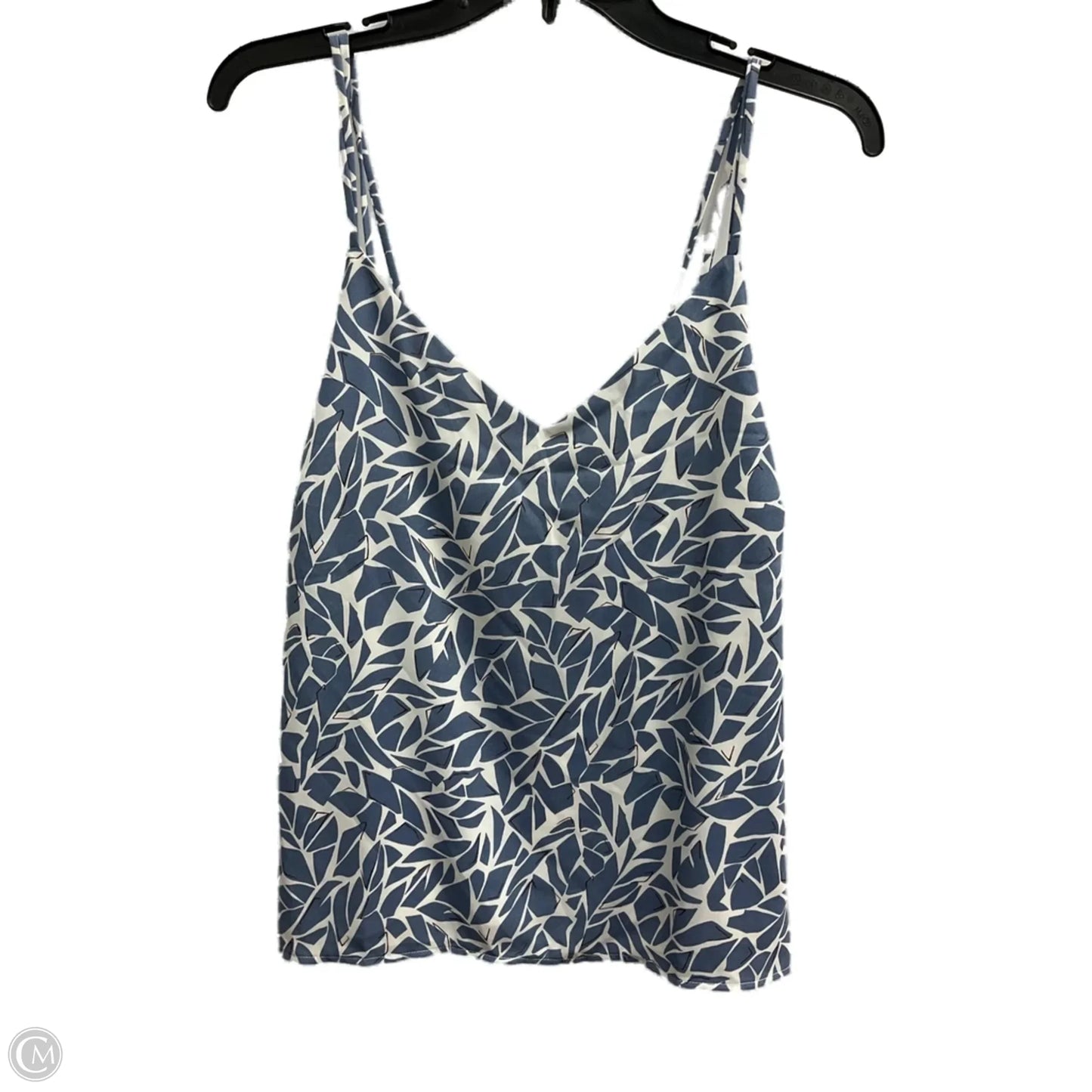 Top Sleeveless By Gilli In Blue & White, Size: L