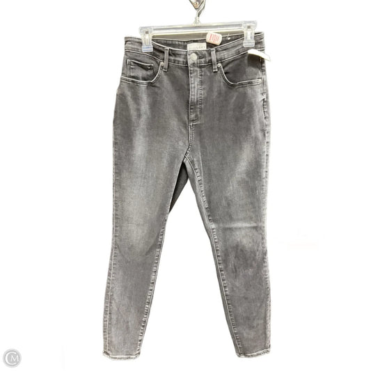 Jeans Skinny By Loft In Black Denim, Size: 6