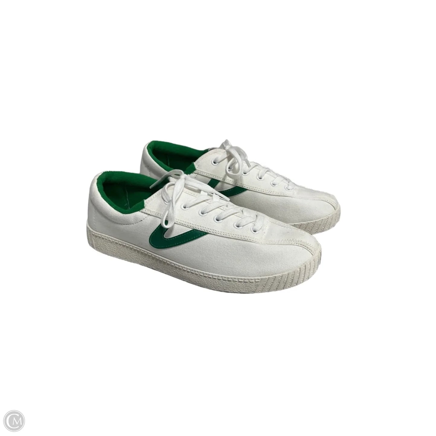 Shoes Sneakers By Cmc In Green & White, Size: 9