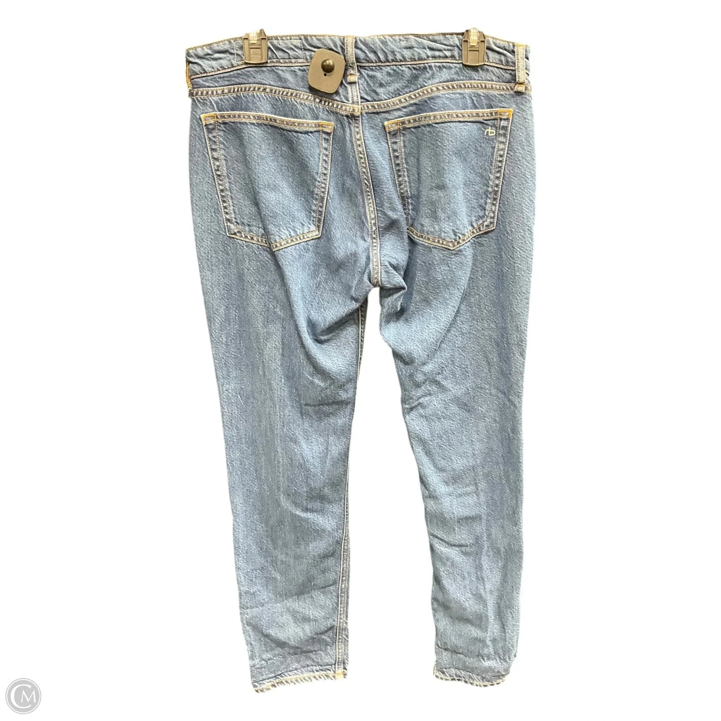 Jeans Boyfriend By Rag & Bones Jeans In Blue Denim, Size: 8