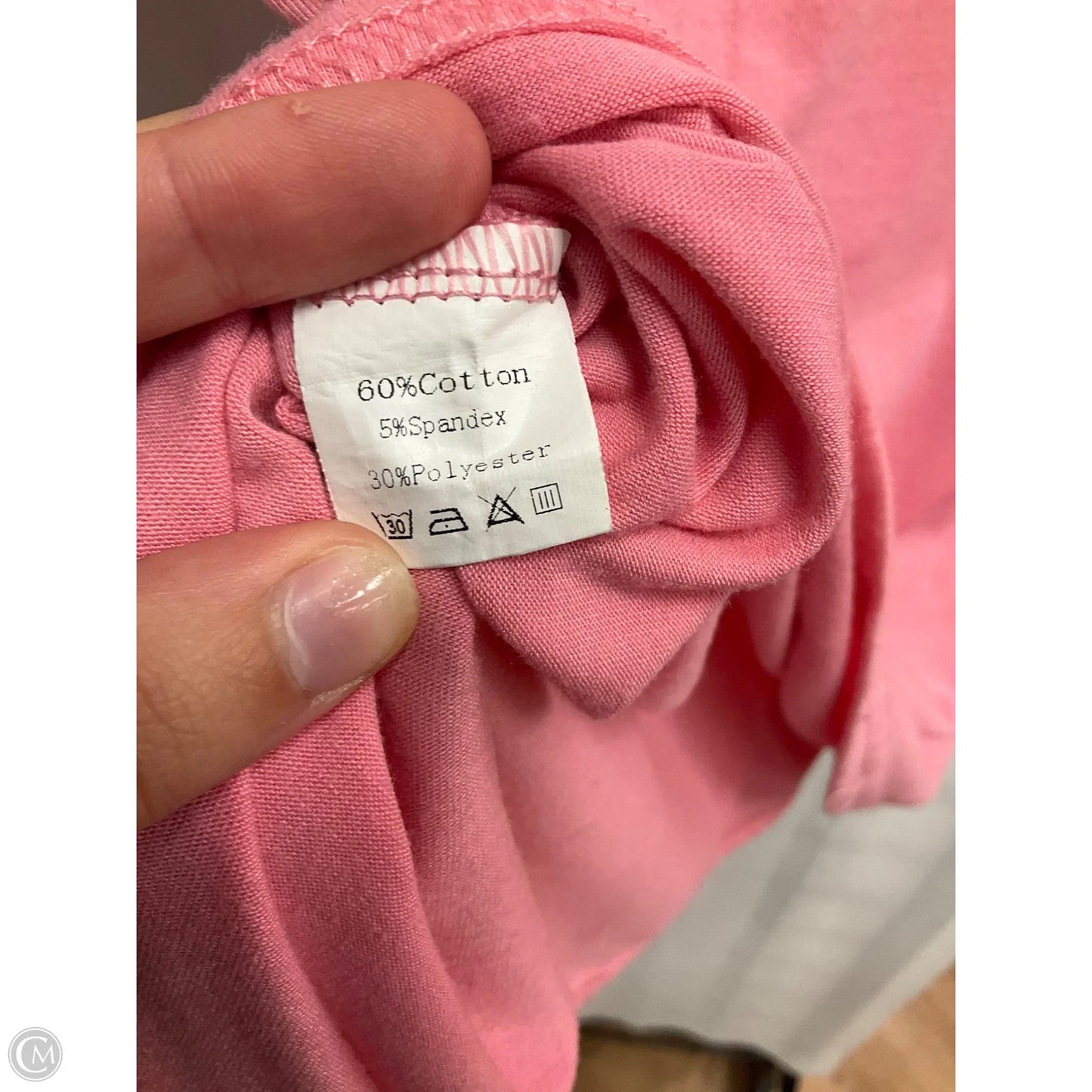 Top Short Sleeve Basic By Clothes Mentor In Pink, Size: S