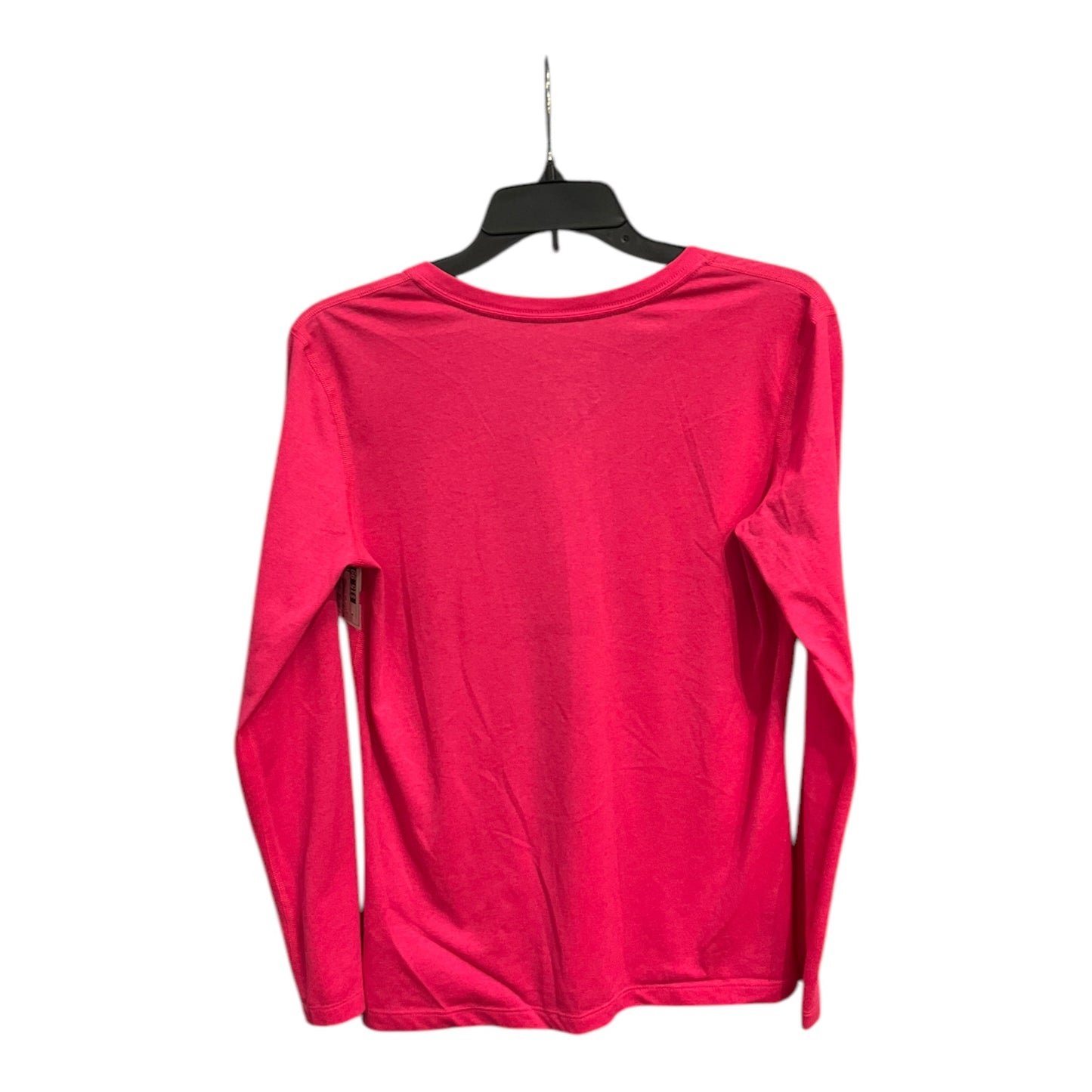 Athletic Top Long Sleeve Crewneck By Nike Apparel In Pink, Size: M