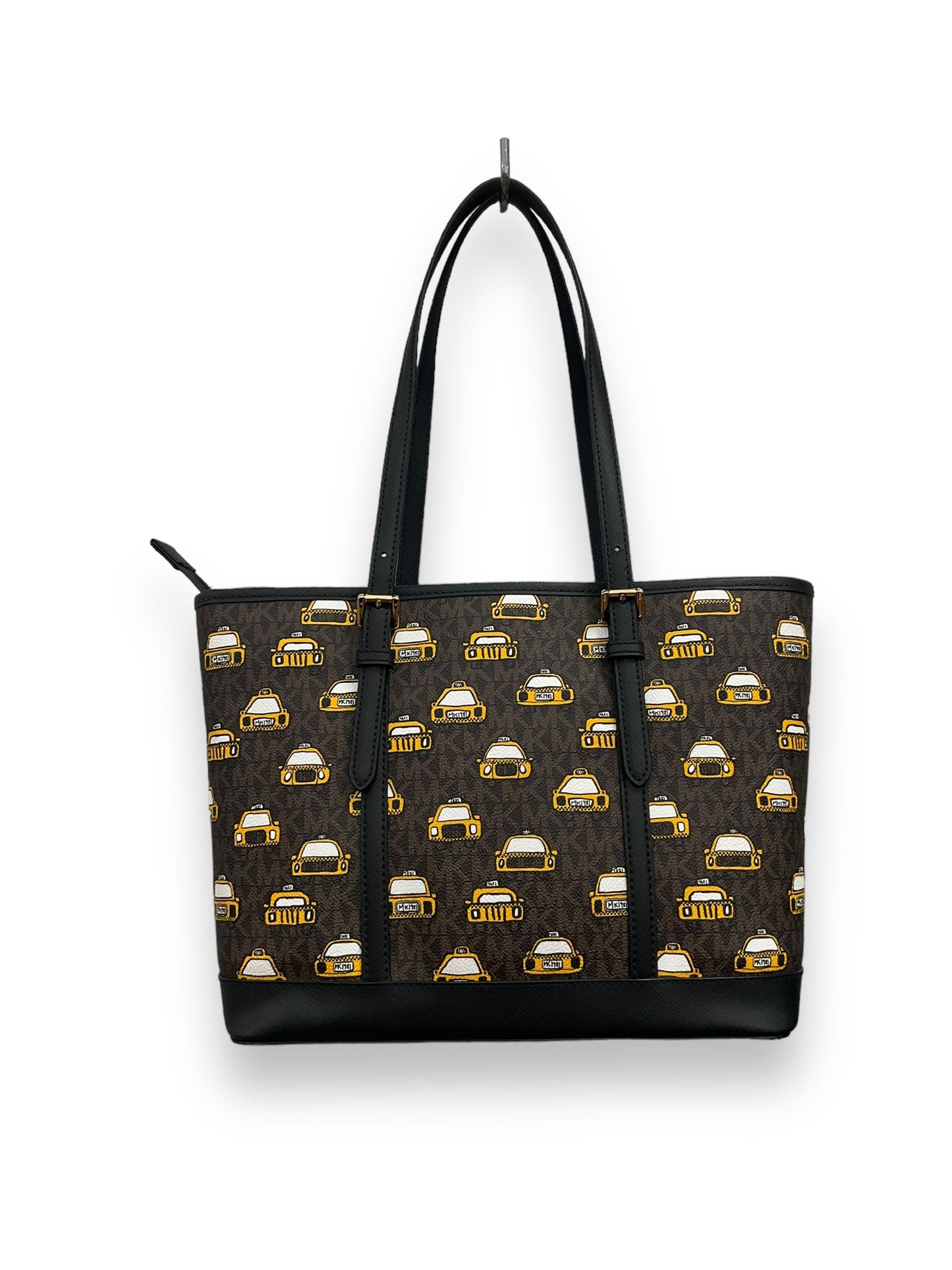 Brown & Yellow Handbag Designer Michael Kors, Size Medium
