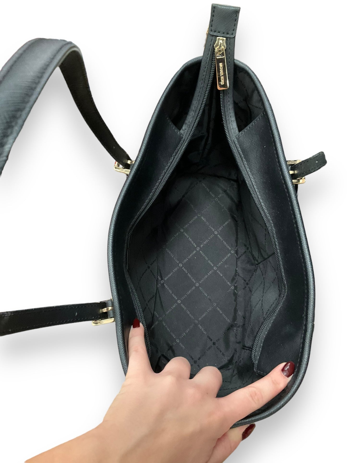 Brown & Yellow Handbag Designer Michael Kors, Size Medium
