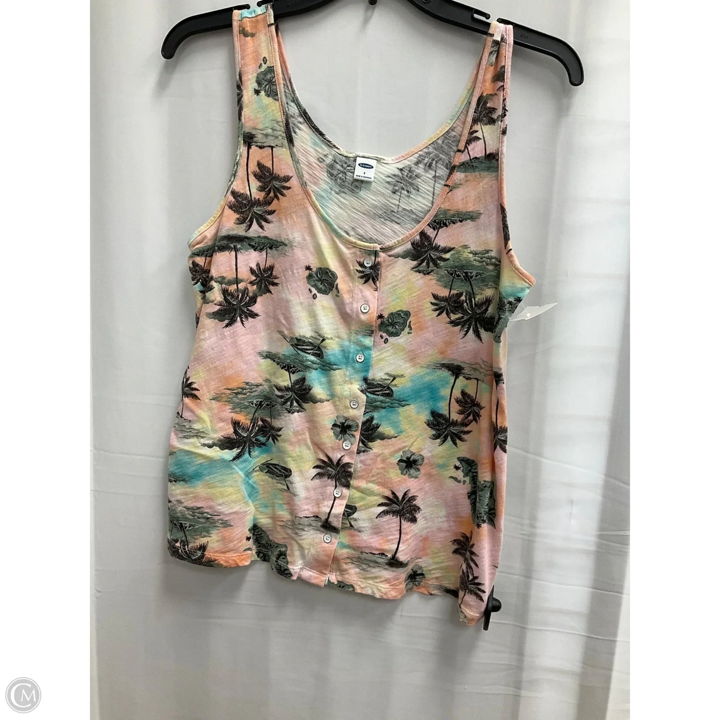 Top Sleeveless By Old Navy In Floral Print, Size: S