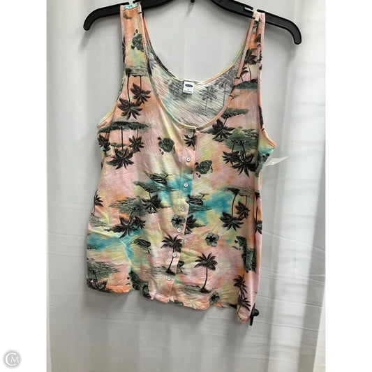 Top Sleeveless By Old Navy In Floral Print, Size: S