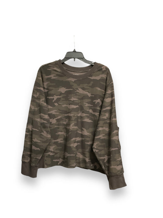 Athletic Sweatshirt Crewneck By Athleta In Camouflage Print, Size: 3x