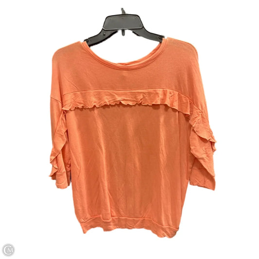 Top 3/4 Sleeve By Express In Coral, Size: S
