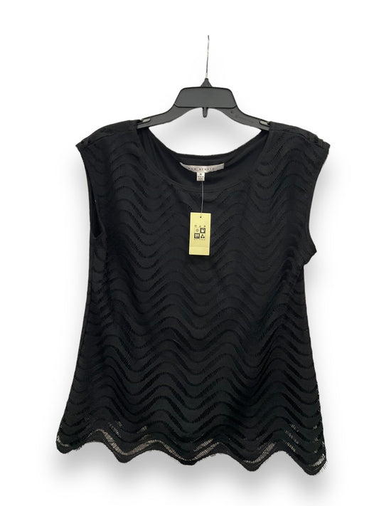 Black Top Short Sleeve Max Studio, Size M