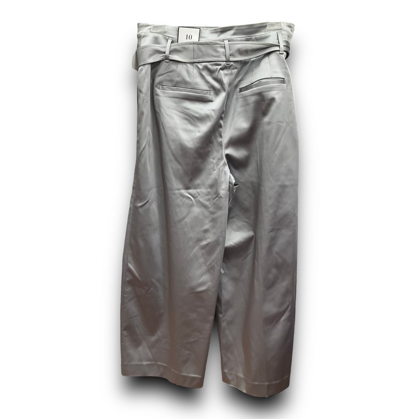 Silver Pants Wide Leg White House Black Market, Size 10