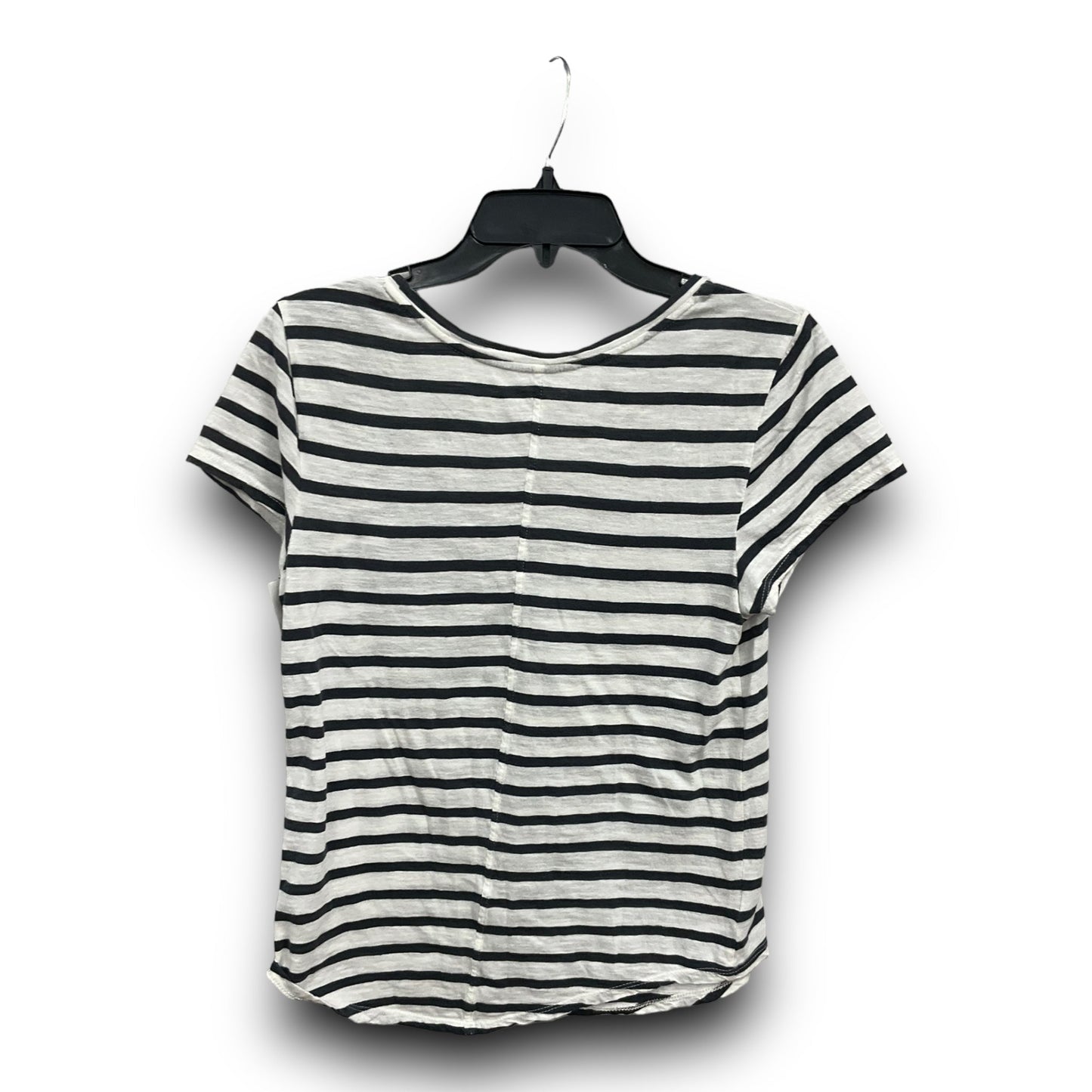 Striped Pattern Top Short Sleeve Basic Loft, Size Xs