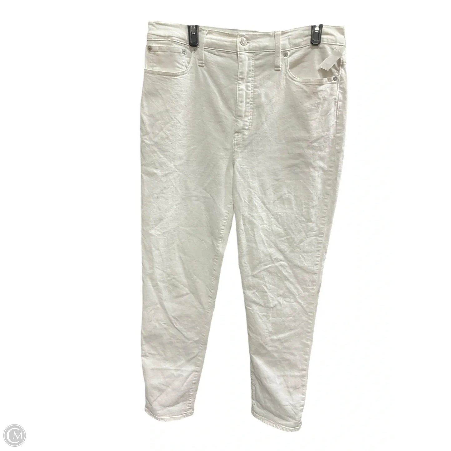Jeans Straight By Madewell In White, Size: 12