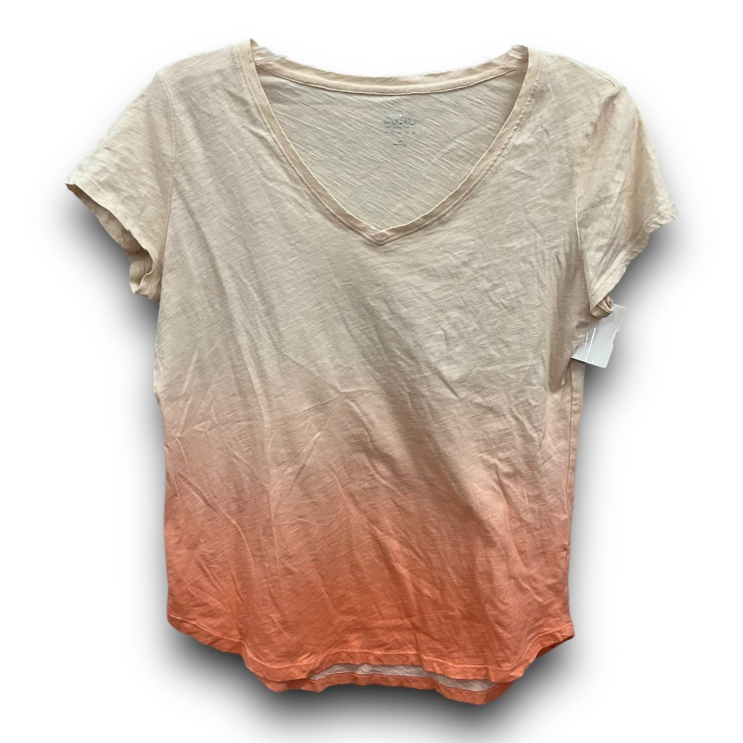 Ombre Print Top Short Sleeve Basic Soho Design Group