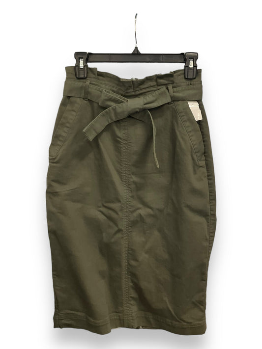 Green Skirt Midi Banana Republic, Size Xs