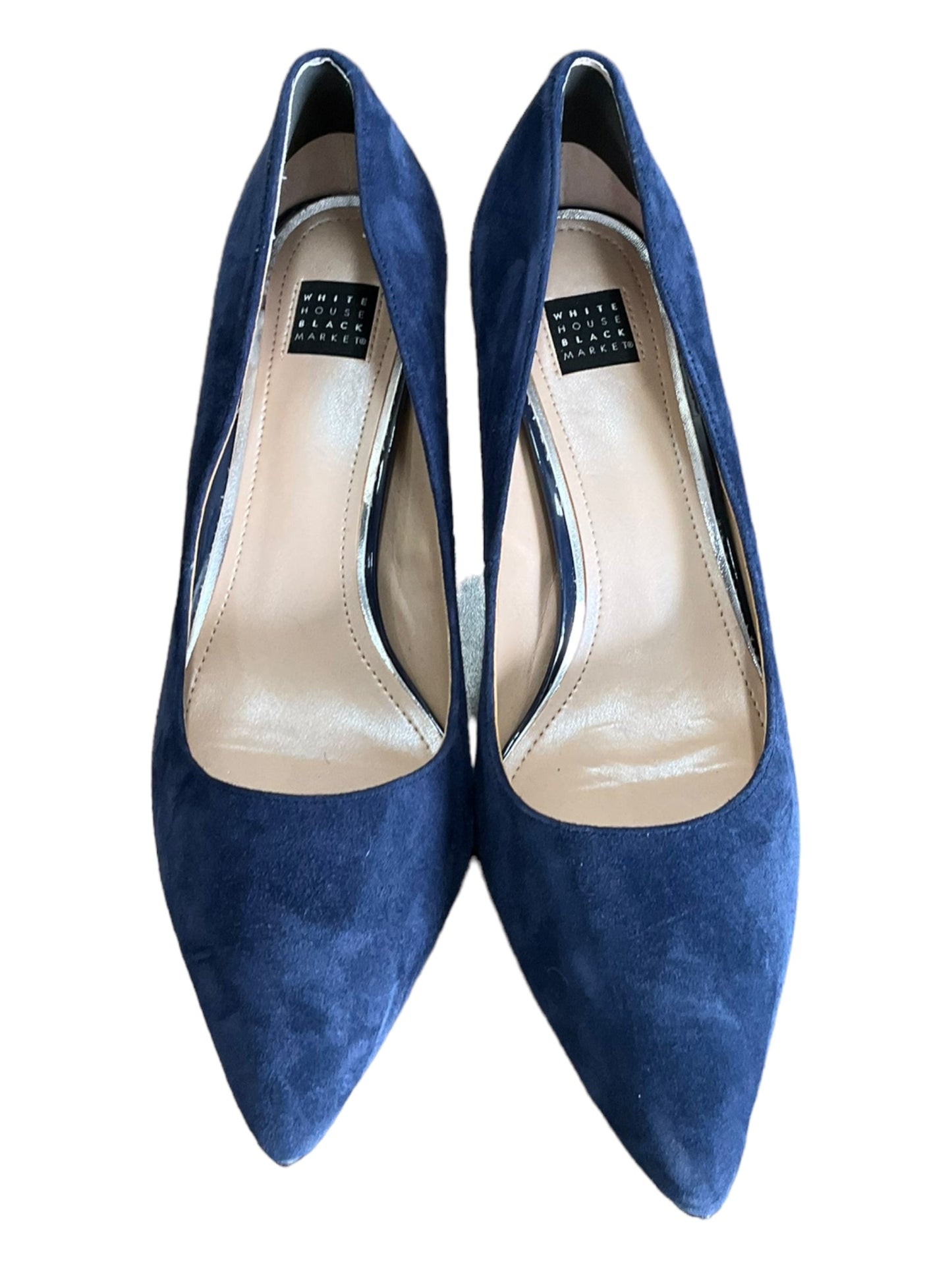 Blue Shoes Heels Block White House Black Market, Size 8.5