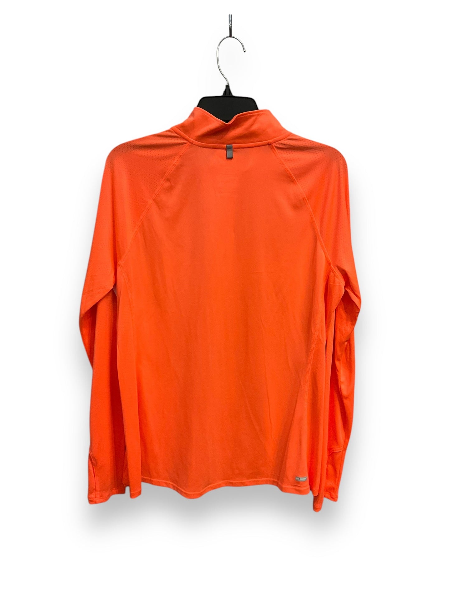 Athletic Top Long Sleeve Collar By Danskin Now In Coral, Size: L