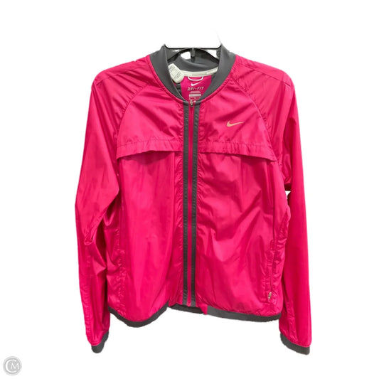 Jacket Windbreaker By Nike Apparel In Pink, Size: Xl