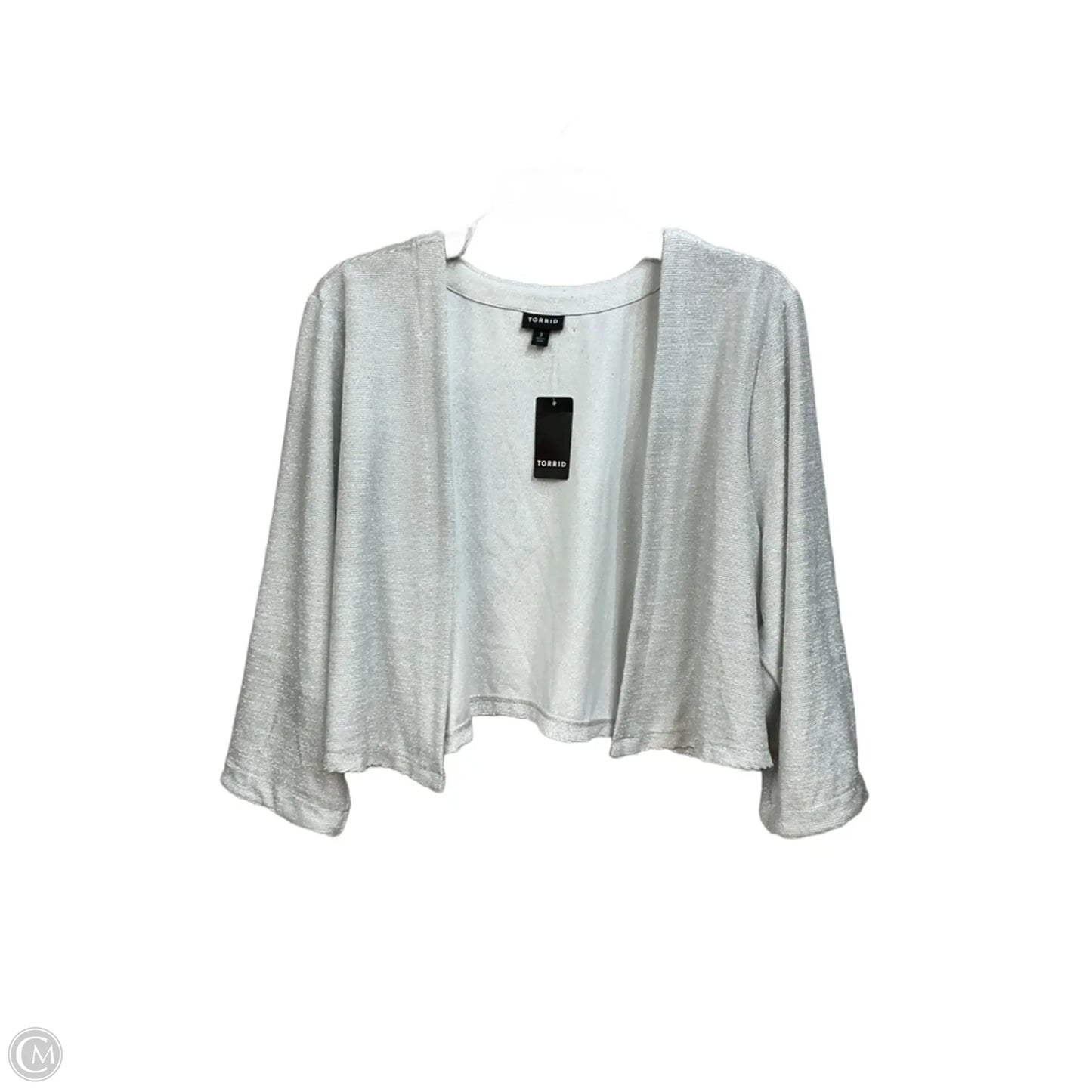 Cardigan By Torrid In Silver, Size: 3