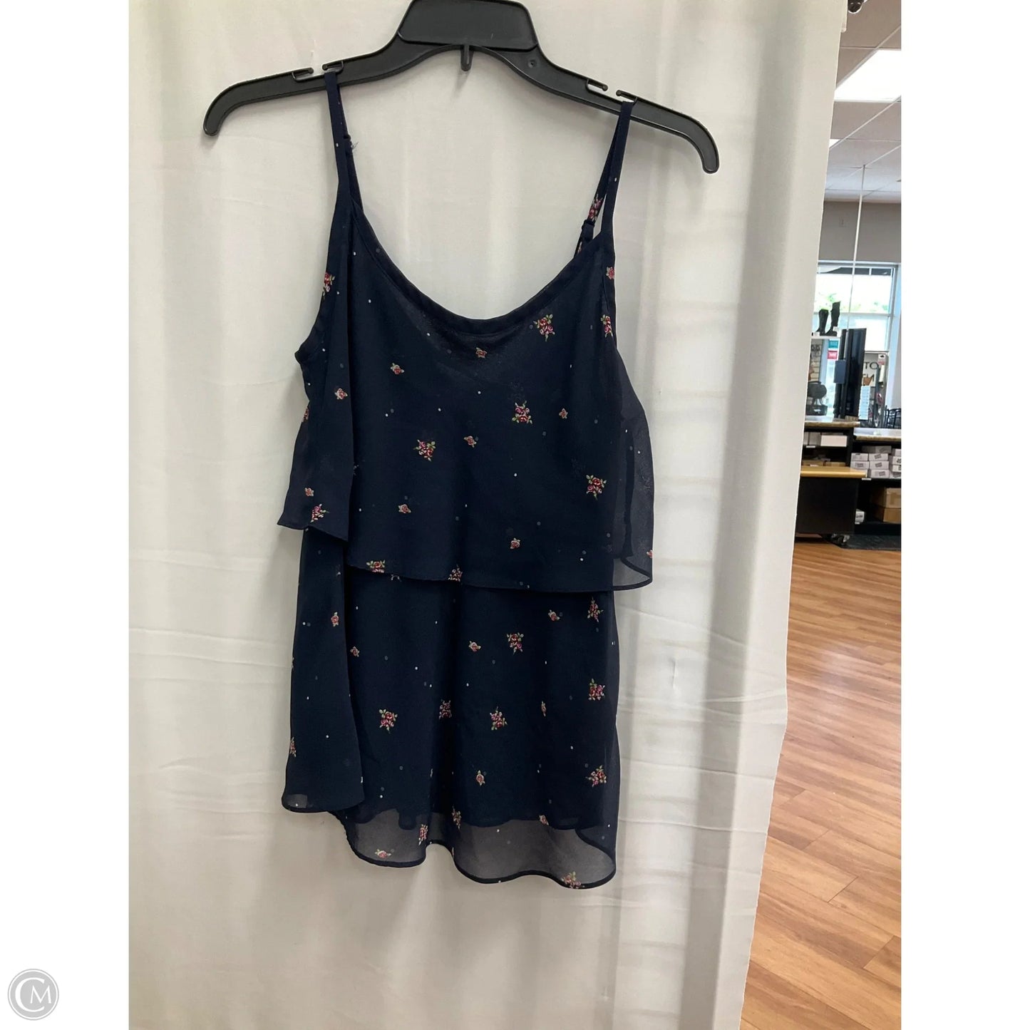 Top Sleeveless By Cabi In Floral Print, Size: Xs