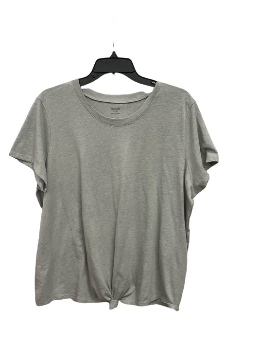 Grey Top Short Sleeve Basic Madewell, Size Xl