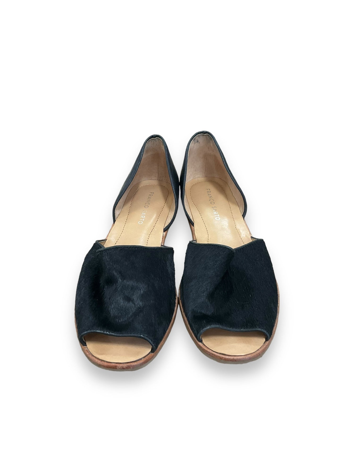 Black Shoes Flats Franco Sarto, Size 9