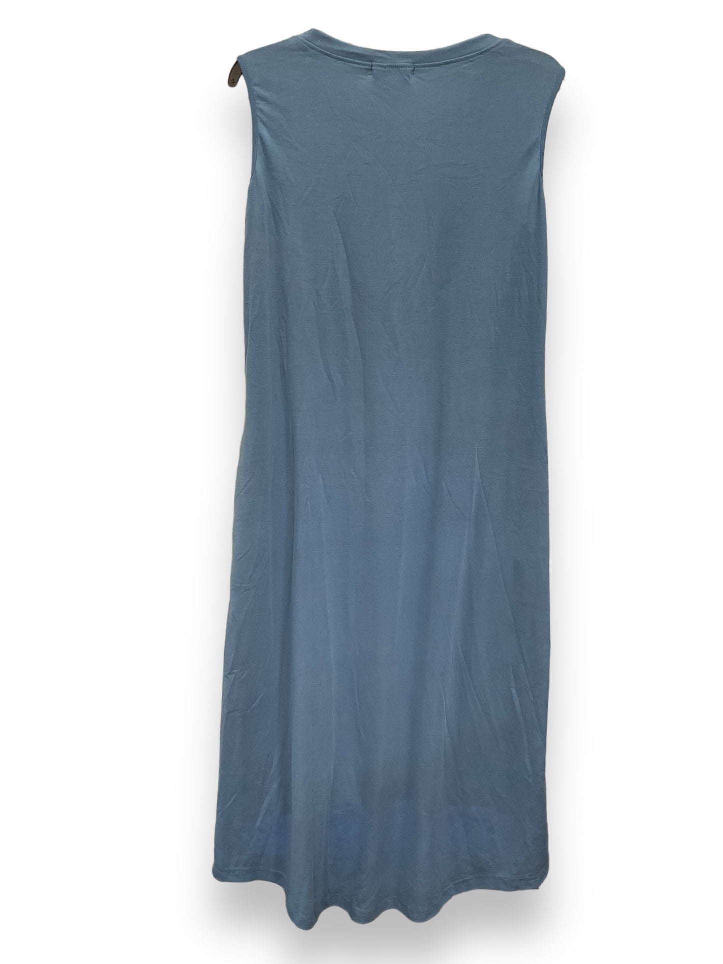 Blue Dress Casual Maxi Clothes Mentor, Size L