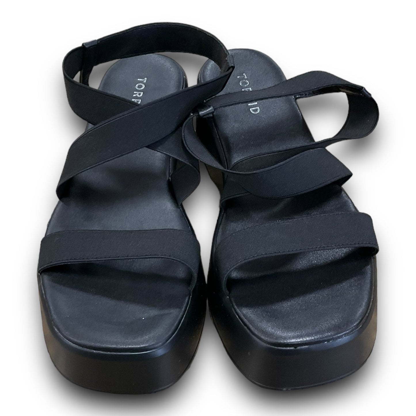 Black Sandals Heels Platform Torrid, Size 8.5