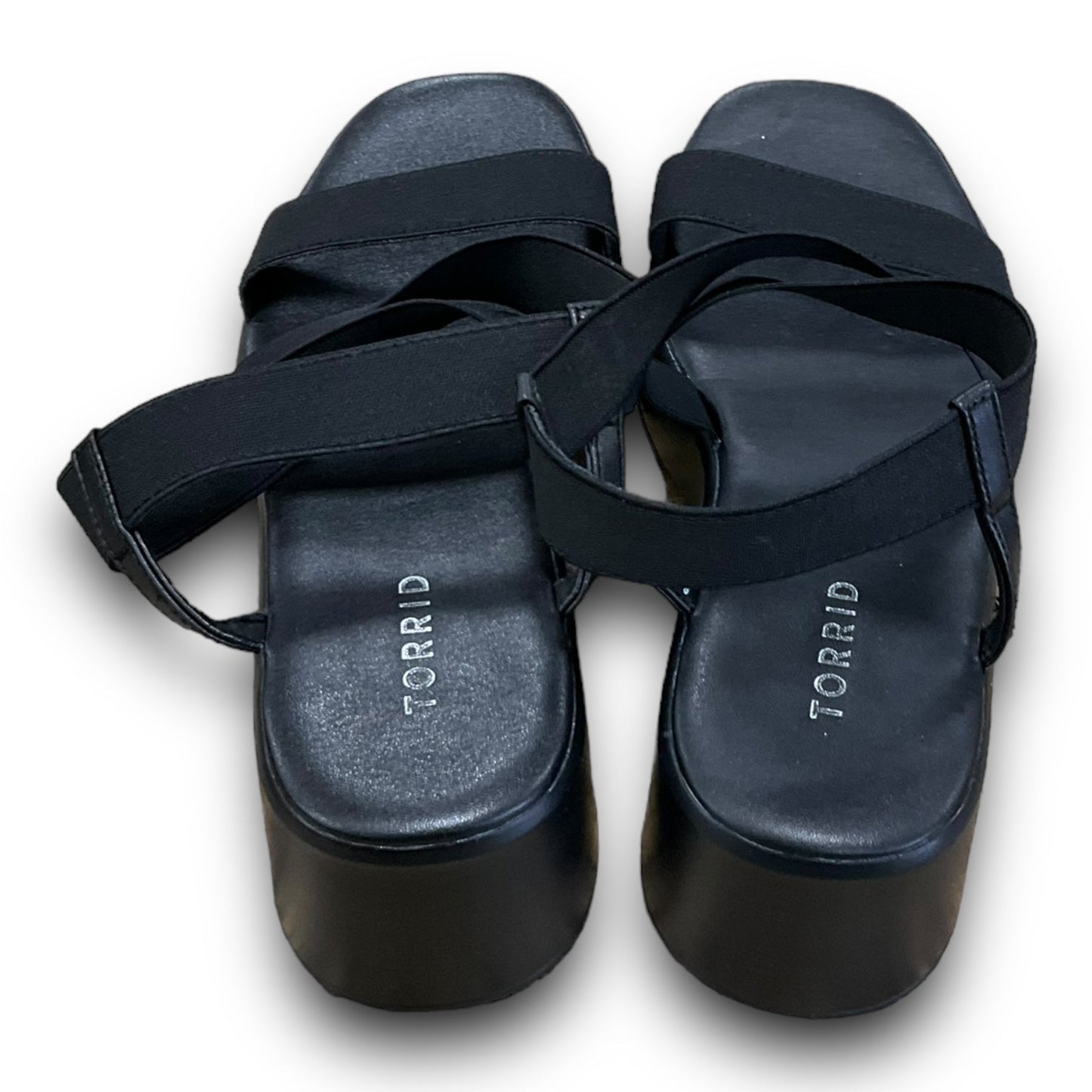 Black Sandals Heels Platform Torrid, Size 8.5