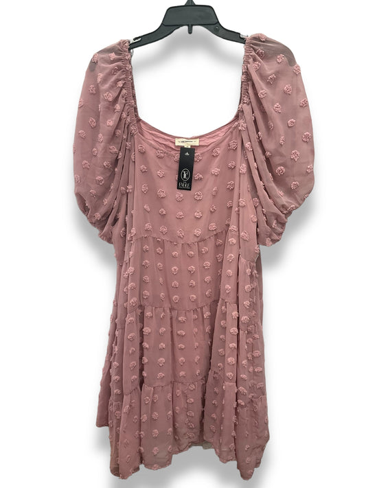 Pink Dress Casual Short Ee Some, Size Xl