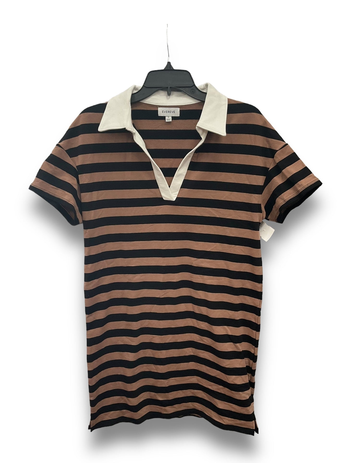 Striped Pattern Dress Casual Short Evereve, Size S