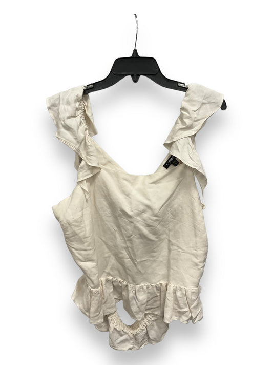 Cream Top Sleeveless Express, Size Xl