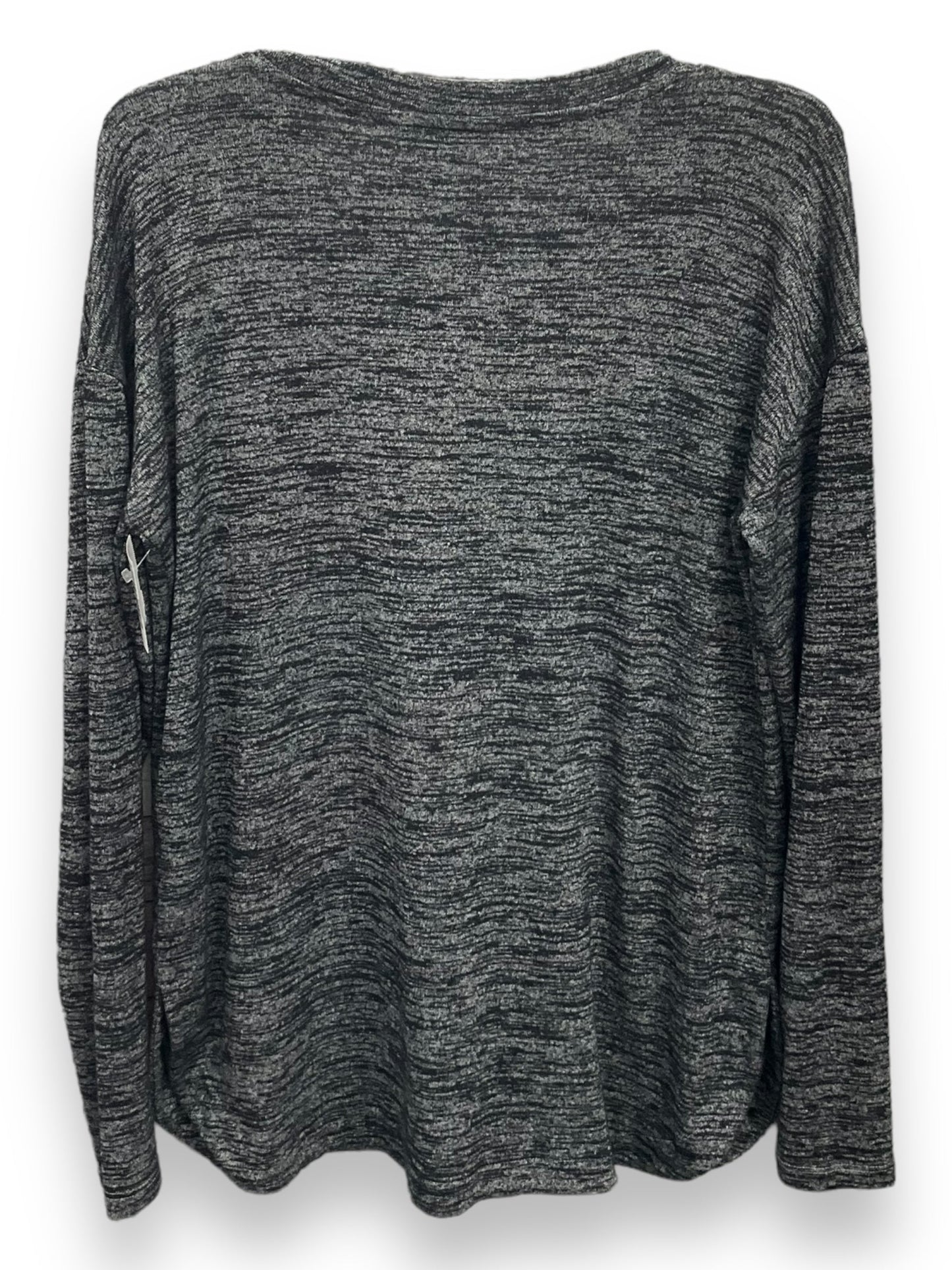 Top Long Sleeve Basic By Banana Republic In Grey, Size: M