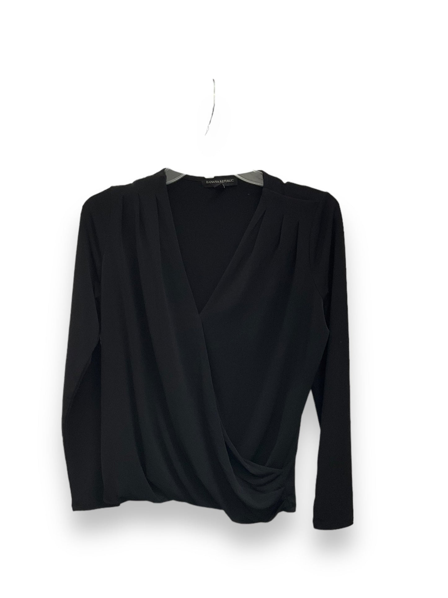 Top Long Sleeve By Banana Republic In Black, Size: Xs