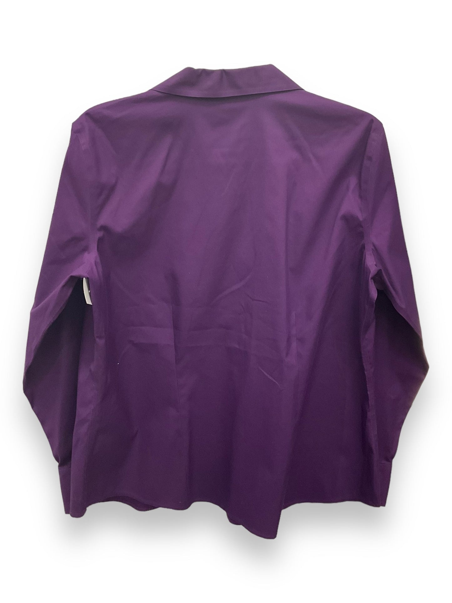 Blouse Long Sleeve By Chicos In Purple, Size: L