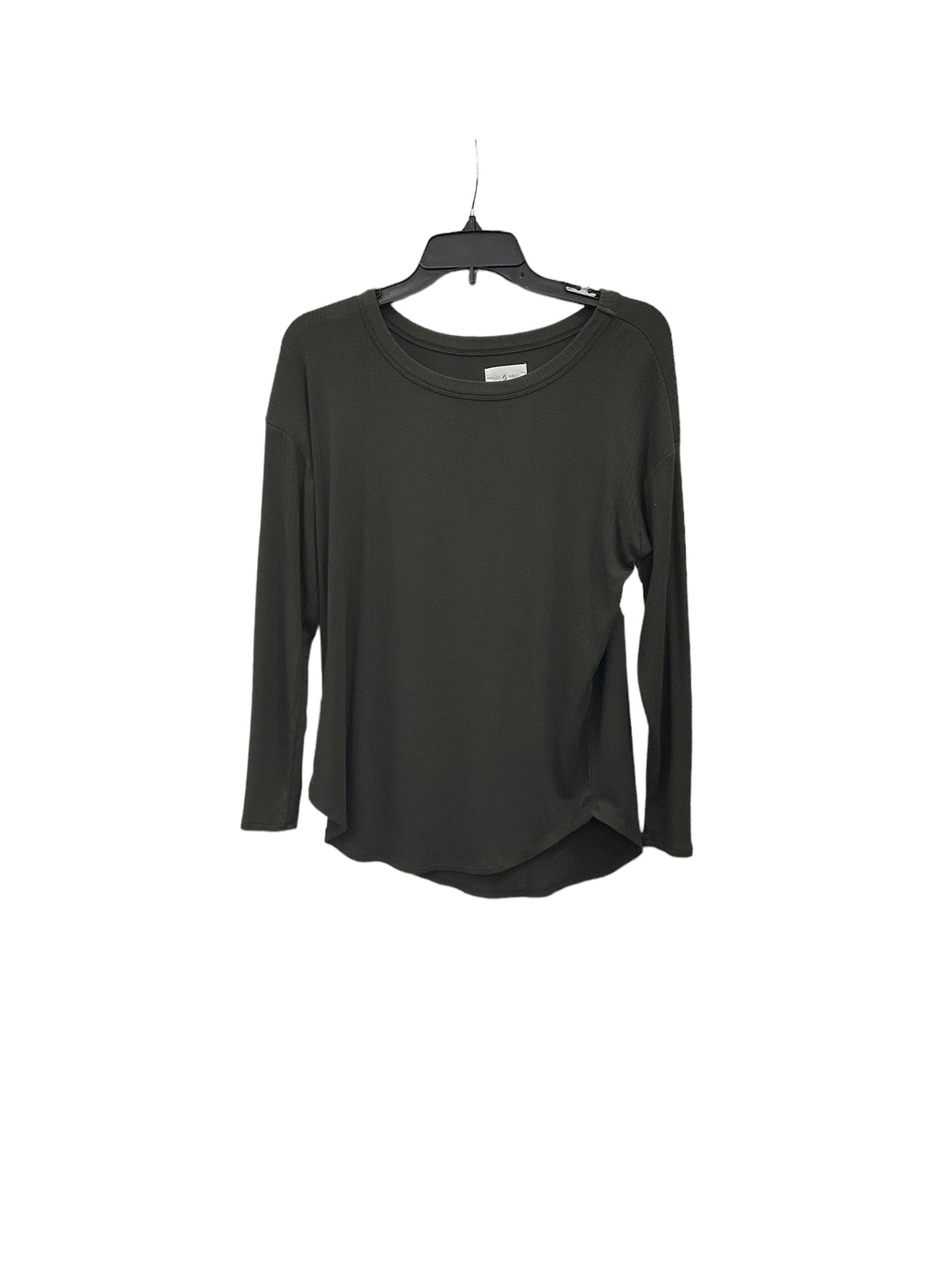 Top Long Sleeve Basic By Lou And Grey In Green, Size: Xs