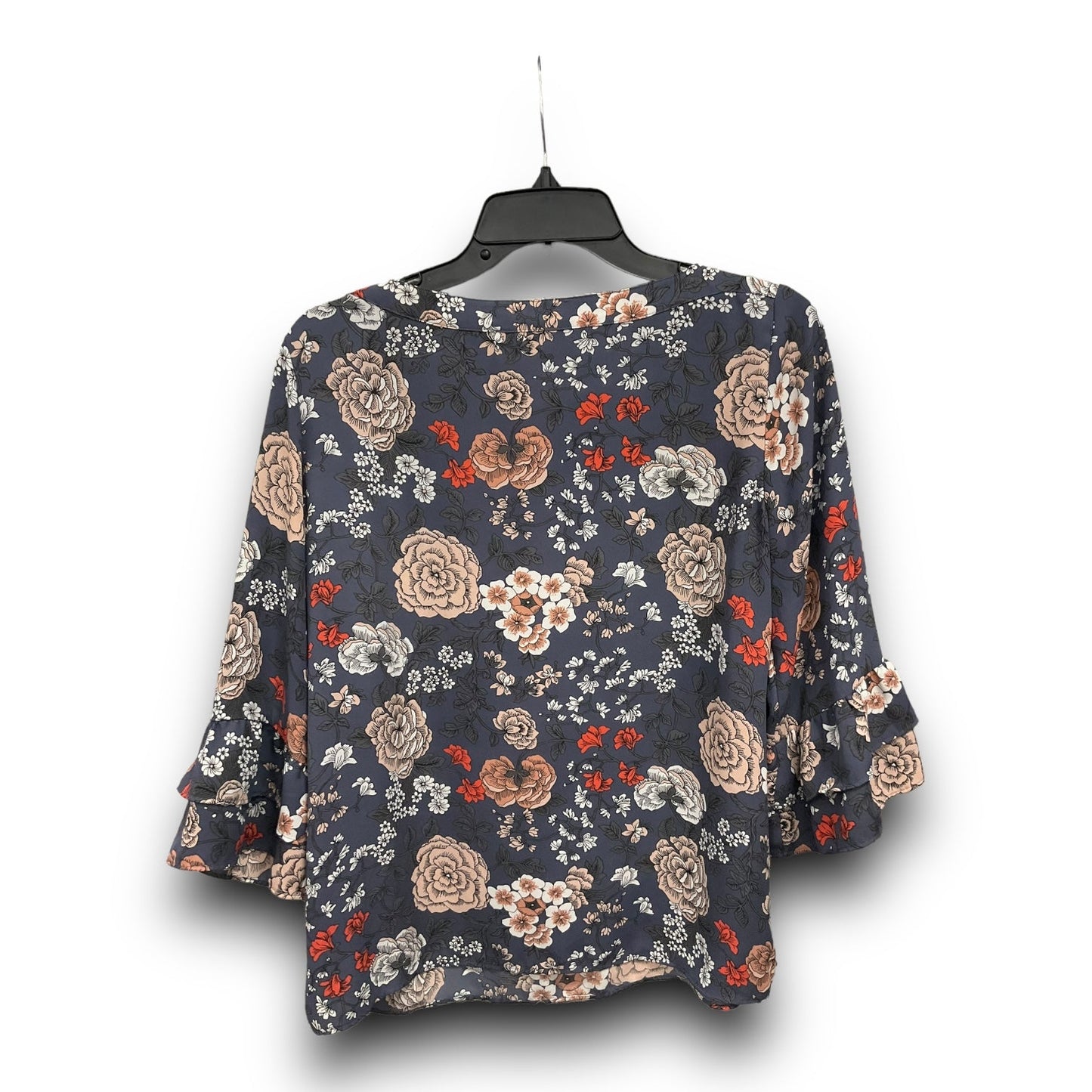 Blouse Long Sleeve By Loft In Floral Print, Size: M