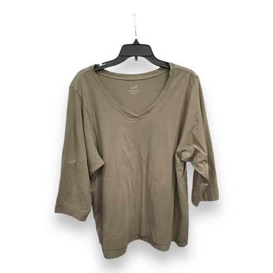 Top Long Sleeve Basic By J. Jill In Green, Size: L