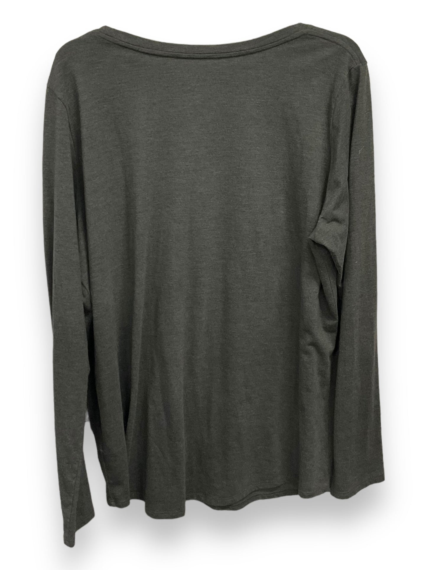 Top Long Sleeve By Nike Apparel In Grey, Size: Xxl