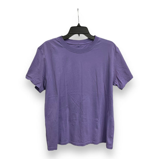 Athletic Top Short Sleeve By Lululemon In Purple, Size: 12