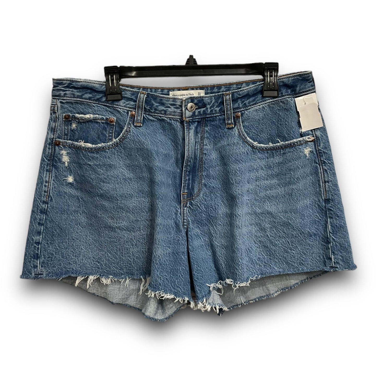 Shorts By Abercrombie And Fitch In Blue Denim, Size: 12