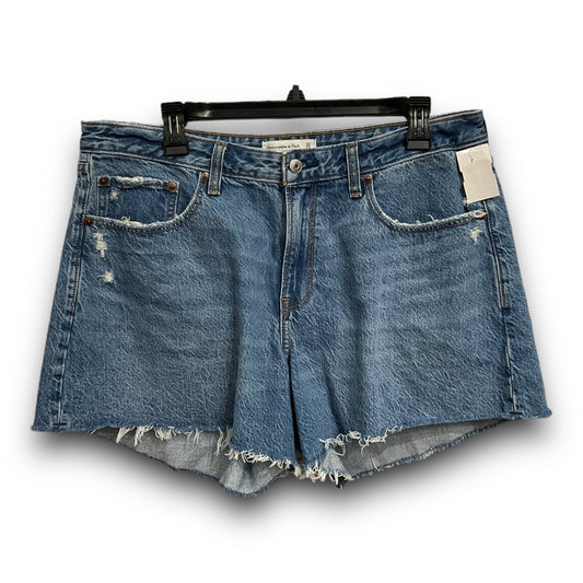 Shorts By Abercrombie And Fitch In Blue Denim, Size: 12