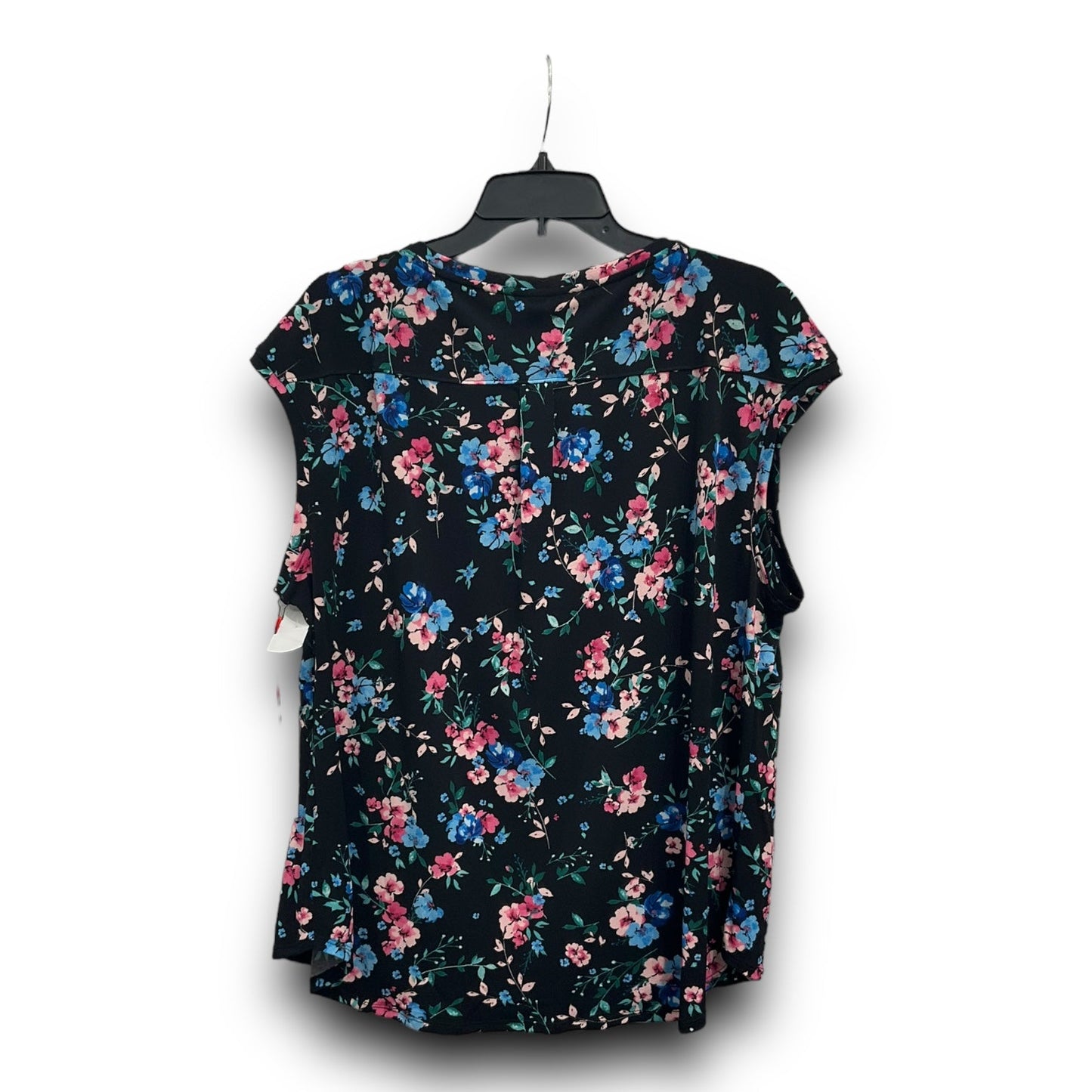 Top Sleeveless By Elle In Floral Print, Size: Xl