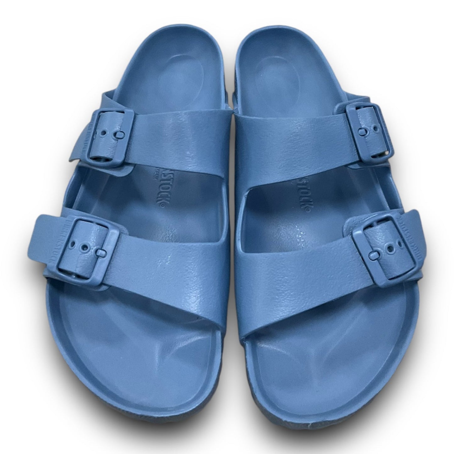 Sandals Flats By Birkenstock In Blue, Size: 10