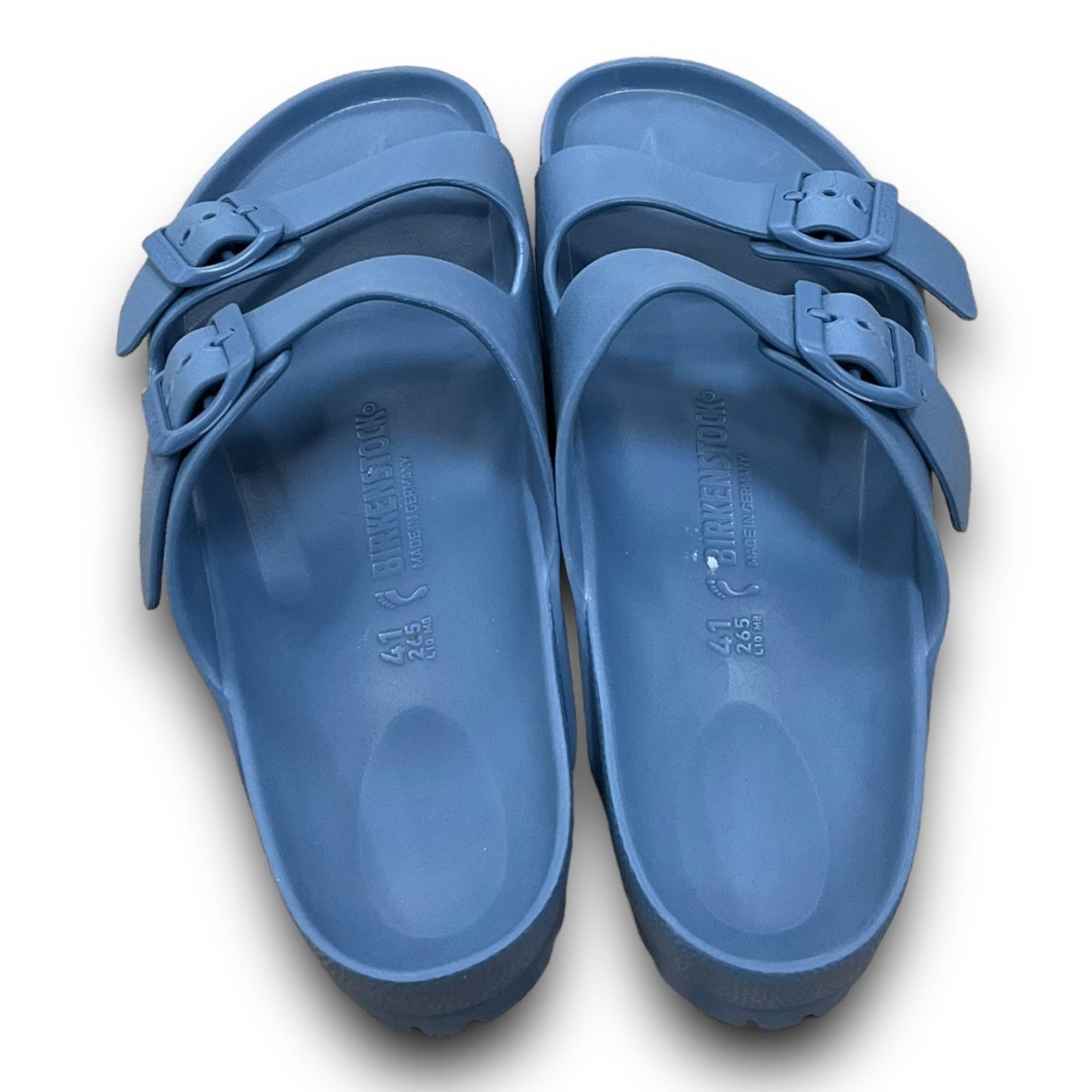 Sandals Flats By Birkenstock In Blue, Size: 10