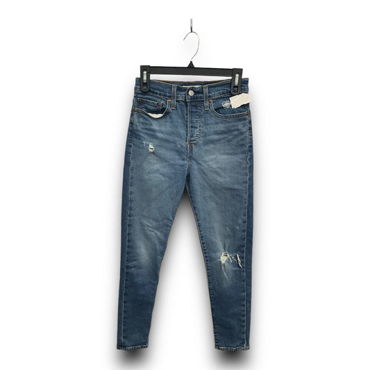 Jeans Skinny By Levis In Blue Denim, Size: 4