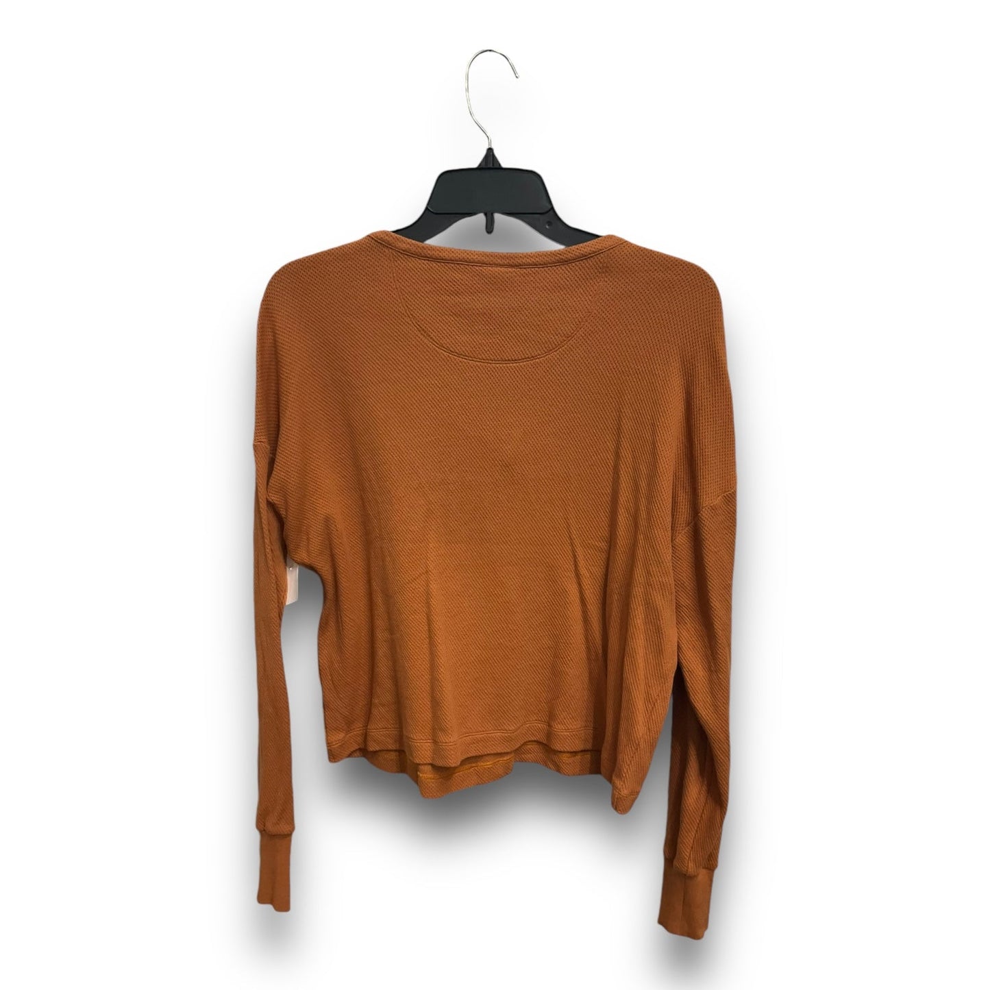 Top Long Sleeve Basic By Cabi In Orange, Size: S