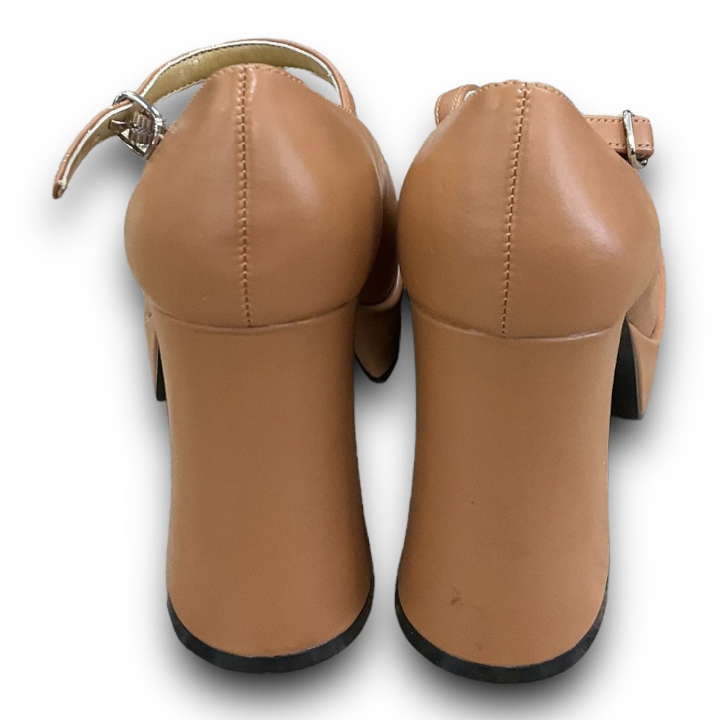 Shoes Heels Block By Clothes Mentor In Tan, Size: 6