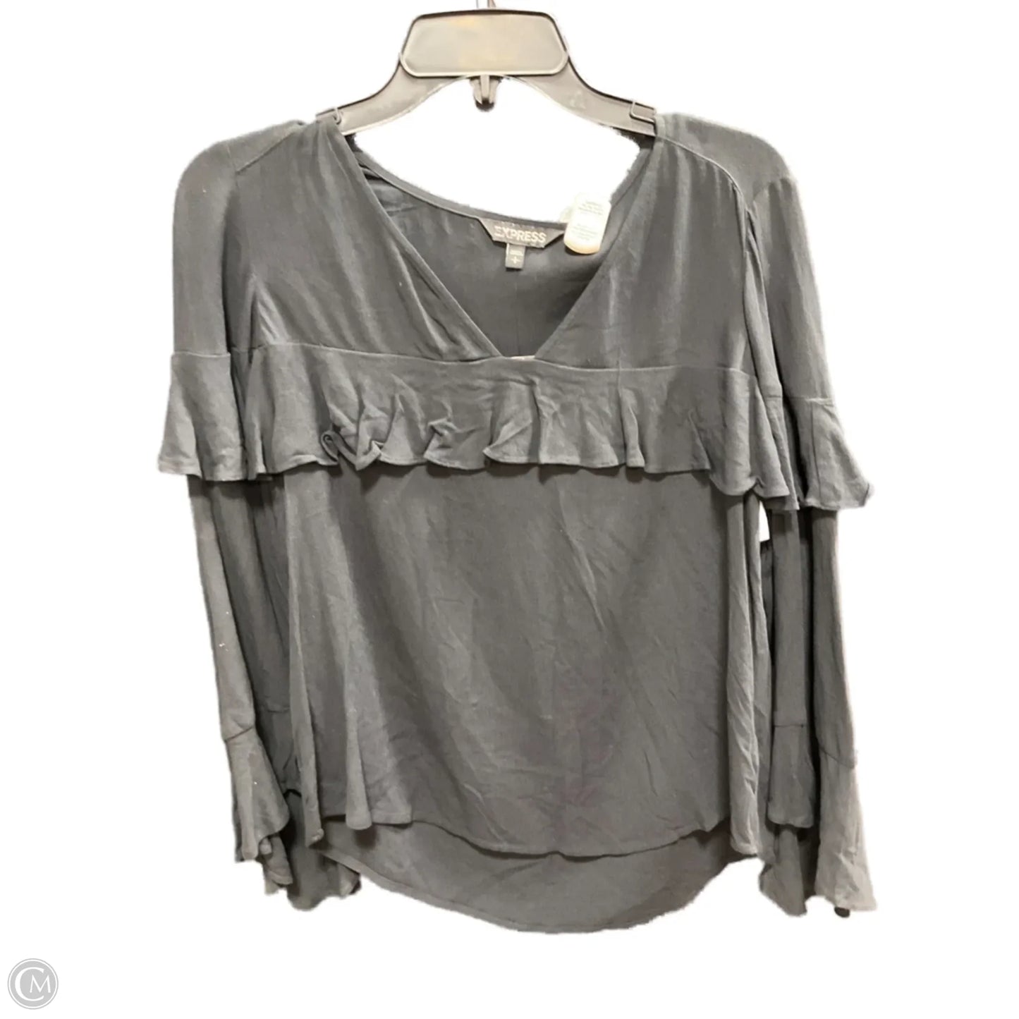 Top Long Sleeve Basic By Express In Black, Size: S
