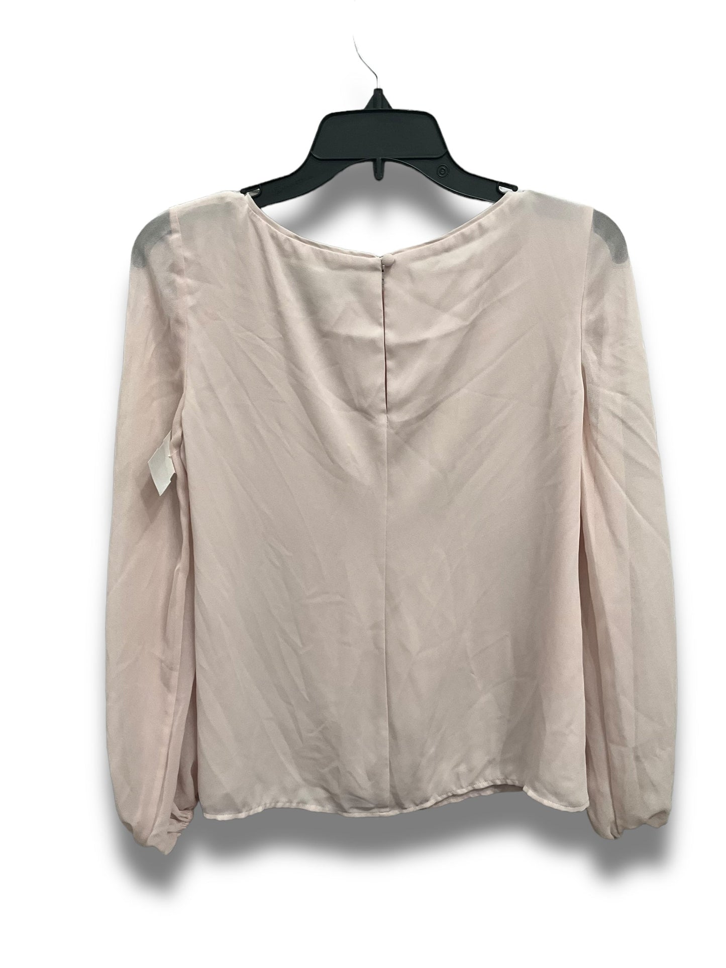 Blouse Long Sleeve By White House Black Market In Pink, Size: Xs