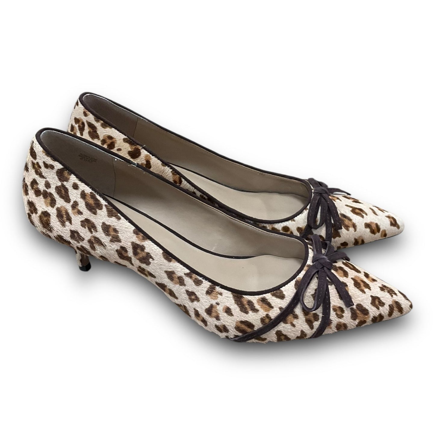 Shoes Heels Kitten By Ann Taylor In Animal Print, Size: 8.5